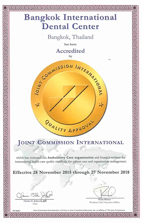 JCI certificate 2015